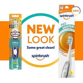 img 3 attached to 🪥 Spinbrush PRO WHITEN Battery Powered Toothbrush: Soft Bristles, Rose Gold or Silver, 1 Count - Find the Perfect Color for a Brighter Smile!