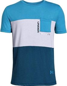 img 2 attached to 👕 Under Armour Boys' Pocketed Colorblocked T-Shirt
