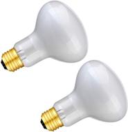 premium 100w sun glow basking spot lamp: uva glass reptile heat bulbs with soft white light - 2 pack logo