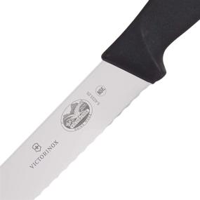 img 1 attached to 🔪 Нож Victorinox Fibrox Pro 10 "с зазубренным лезвием для карвинга говядины - нож высокого качества, многофункциональный приставной нож с шириной рукоятки 1¼