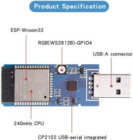 img 3 attached to 📡 Оптимизированная плата разработчика ESP32 с WiFi, Bluetooth и 240 мГц процессором для Ar duino MicroPython Mesh Web & Server, с поддержкой ws2812b RGB LED