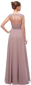 img 2 attached to Sarahbridal Chiffon Applique Bridesmaid Burgundy Women's Clothing for Dresses