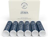 lip balm - lip care therapy - lip butter - organic oils for smooth, moisturized lips - repair & condition dry, chapped, cracked lips - 6 pack, no flavor - christina moss naturals logo