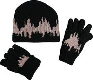 nice caps double layered knitted girls' accessories logo