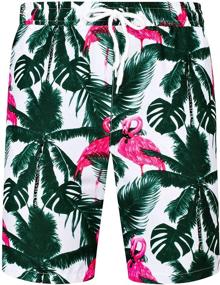 img 2 attached to J VER Tropical Hawaiian Flamingo Print Men's Clothing and Shirts: Boost Your Style!