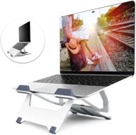 adjustable aluminum computer ergonomic compatible laptop accessories logo