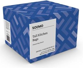 img 1 attached to Solimo Tall Kitchen Drawstring Trash Bags - 13 Gallon, 200 Count - Premium Quality on Amazon!