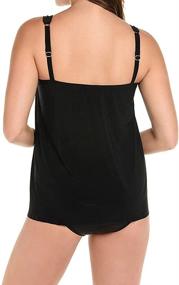 img 1 attached to 👙 Miraclesuit Women's High Neckline Underwire Bra Tankini Bathing Suit Top - Mirage Swimwear