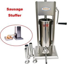 img 3 attached to 🌭 HAKKA BROTHERS Dual-Function Sausage Stuffer Machines, 7LB/3L Capacity, Silver