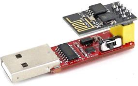 img 3 attached to 📶 ESP8266 Wireless WiFi Adapter Module - USB-to-Wi-Fi CH340G Programmer for ESP-01S, 4.5-5.5V