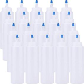 img 4 attached to 🍶 Fasmov 8 Oz Squeeze Bottles for Dressings