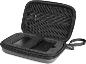 img 4 attached to 📦 Ultimate Protection for Seagate, Toshiba, & Western Digital External Hard Drives - AxiGear Weather Resistant Portable Carrying Case with Shockproof Foam (Gray)
