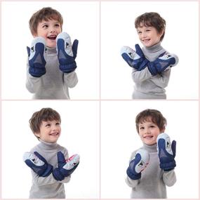 img 2 attached to 🧤 Resistant String Cartoon Boys' Accessories - Flammi Mittens