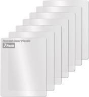 fotouzy clear flexible plastic cutting board mats set - frosted clear kitchen cutting mats, 15 x 12 inches, set of 7 logo