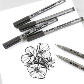 img 1 attached to TOUCHLECAI Micro Pen Fineliners: Waterproof Illustration Set – Perfect for Artists and Illustrators