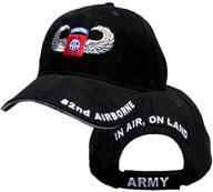 us army 82nd airborne wings embroidered ball cap - premium military hat logo