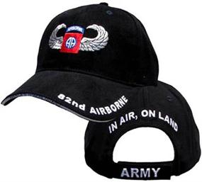 img 1 attached to US Army 82nd Airborne Wings Embroidered Ball Cap - Premium Military Hat