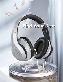 img 2 attached to 🎧 Наушники Bluetooth 5.0 Ultimate 65 часов: HiFi звук, встроенный микрофон, амбушюры из памяти-белка - идеально подходит для дома, офиса, онлайн-классов, телефона, ТВ.