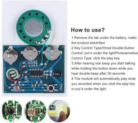 img 1 attached to 🔊 30s Recordable Voice Module Chip 0.5W with Button Battery (Key Control) - Zerone Voice Module