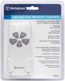 img 2 attached to 🔒 Enhance Comfort and Convenience with Westinghouse Lighting 7787000 Ceiling Fan and Light Remote Control in White