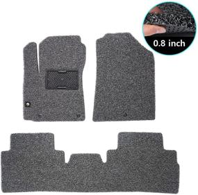 img 4 attached to 🚗 MACHA Gray Dust Catcher Coil Floor Mats for Kia Soul 2019 Feb ~ 2021 - Front & 2nd Seat, All-Day Clean, All-Weather Protection, Sedan, Van & SUV Truck Floor Mats with Dust Absorber