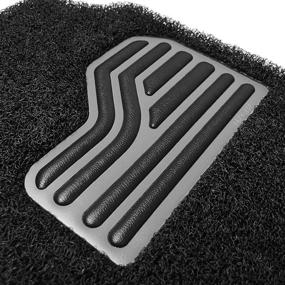 img 3 attached to 🚗 MACHA Gray Dust Catcher Coil Floor Mats for Kia Soul 2019 Feb ~ 2021 - Front & 2nd Seat, All-Day Clean, All-Weather Protection, Sedan, Van & SUV Truck Floor Mats with Dust Absorber