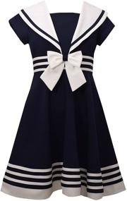 img 1 attached to 👗 Flare Nautical Girls' Clothing by Bonnie Jean