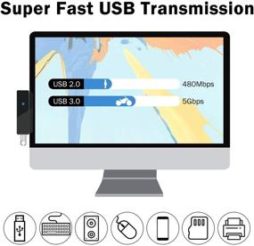 img 1 attached to 6-в-1 Venevix USB C Hub для iPad Pro 2020 с HDMI, считывателем карт SD/TF и портами USB 3.0 - Снабжение энергией 100 Вт - Type C адаптер для MacBook Air/MacBook Pro/Surface Pro 7 (серый)