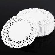 pack of 250 chicieve round 3.5 inch paper lace doilies logo