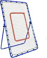 drm baseball rebound net - enhanced baseball pitching net - baseball softball rebounder - advanced rebound trainer for kids and adults - pitcher throwing practice trainer logo