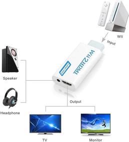 img 1 attached to 🎮 Wii to HDMI Converter with 1080P Output: Enhance Video & Audio on Wii, Wii U, HDTV