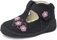 wobbly waddlers leather toddler support girls' shoes: stylish flats for little feet logo