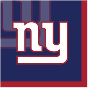 img 2 attached to 🏈 Бумажные салфетки для напитков NFL New York Giants | Официально лицензированные | 192 шт. | Creative Converting