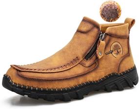 img 4 attached to 👞 Stylish Govicta Leather Stitching Loafers: The Complete Driving Experience