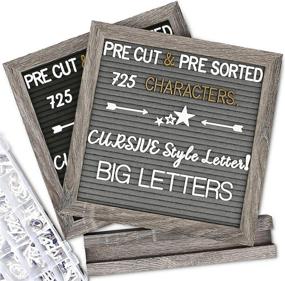 img 4 attached to 📝 Enhanced Double Sided Felt Letter Board With Pre-Cut Letters for Easy Lettering