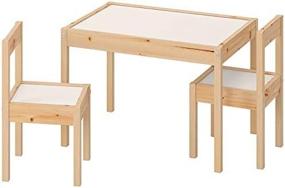 img 3 attached to 👧 IKEA Kids Table Set with 2 Chairs in White