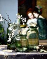 🌿 noah decoration european hand-blown light green flower and filler glass vase for home and wedding décor – indoor & outdoor logo