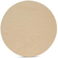 🌳 wood circles 10 inch: birch plywood discs, pack of 3 unfinished wood rounds for crafts by woodpeckers logo