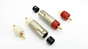img 1 attached to 🔌 AECO RCA Plug ARP-4045, 4 Pieces/Set, Gold-Plated, Vacuum-Sealed Bag