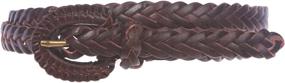 img 2 attached to 👗 Brown Skinny Braided Leather Women's Belt: Must-Have Accessories for Fashionable Women
