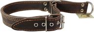 martingale genuine double leather collar dogs logo