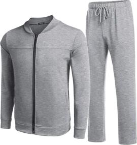 img 3 attached to COOFANDY Athletic Tracksuits Training Sweatsuits Outdoor Recreation in Outdoor Clothing