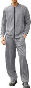 img 4 attached to COOFANDY Athletic Tracksuits Training Sweatsuits Outdoor Recreation in Outdoor Clothing