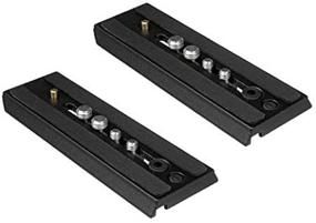 img 3 attached to 📸 High-Quality Set of 2 Replacement Quick Release Plates for Manfrotto MVH502AH, 504HD, MVK502AM & More