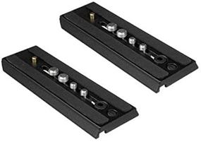 img 2 attached to 📸 High-Quality Set of 2 Replacement Quick Release Plates for Manfrotto MVH502AH, 504HD, MVK502AM & More