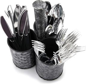 img 1 attached to Mind Reader PRINUTE3 BLK Silverware Multi Purpose