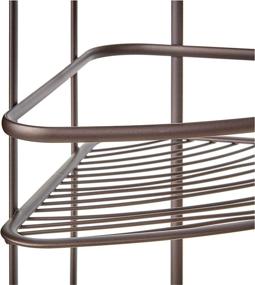 img 1 attached to 📚 iDesign 55781 Axis Free-Standing Steel 3-Tier Corner Storage Shelf - 25.8&#34; x 12.1&#34; x 8&#34;, Bronze