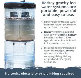 img 1 attached to 💧 Berkey Light Gravity-Fed Water Filter: Purify your water with 2 Black Berkey Elements