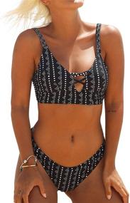 img 4 attached to CUPSHE Womens Bikini Swimwear Medium Women's Clothing and Swimsuits & Cover Ups