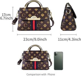 img 2 attached to Leather Crossbody Shoulder Fashion Adjustable Women's Handbags & Wallets in Satchels